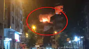Diyarbakır'da gece yarısı çatı yangını ve iki şüpheli gözaltısı