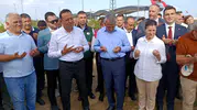 Edirne'de çeltik hasadı başladı, Bakan Yardımcısı biçerdövere bindi