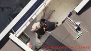 27 gün çatıda saklandı, dron havadan yakaladı