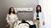 Anne karnındaki bebek korundu, kitle ameliyatla alındı