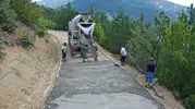 Ordu Mesudiye’de toprak yollar betonla yenileniyor