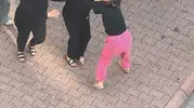 Kayseri'de mahalle ortasında çocukların önünde kavga