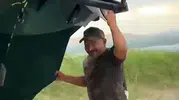 90 günlük kamp hayali fırtınaya teslim Çadırlar havada uçuştu