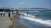 Samsun sahilleri kürek şampiyonasına ev sahipliği yapıyor