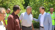 Sinop’ta köy yolu asfaltı yerinde incelendi
