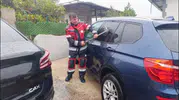 Halilbey Mahallesi'nde kilitli kalan araçta mahsur kalan bebek itfaiyenin hızlı müdahalesiyle kurtarıldı