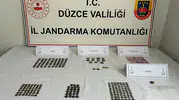 Düzce’de ev baskınıyla 196 adet tarihi sikke bulundu