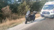 Bilecik yolunda motosiklet sürücüsü kontrolü kaybetti