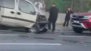 Sarıyer'de dört aracın karıştığı trafik kazası trafiği kilitledi