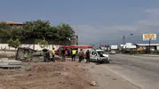 Osmaniye'de kaza kamerada Otomobil yan yattı, 2 yaralı