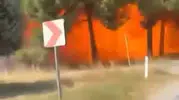 Yalova'da düşen F-16 savaş uçağının kaza anı görüntülendi