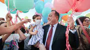 Zafer Bayramı'nda minik Defne'nin hayali gökyüzüyle buluştu