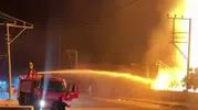 Turgutlu’da palet fabrikasında korkutan yangın