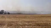 Lüleburgaz'da anız yangını bağ evini küle çevirdi