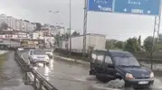 Alaplı köprüsünde yağmur çilesi