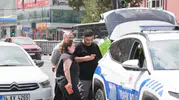 Hastaneye giden çift ile taksici arasında kaza kavgası