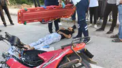 Malatya’da motosiklet kazası Forklifte çarptı