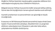 Fethiye'de yangın tedbirleri Huzurevi tahliye edildi, 64 büyüğümüz güvende