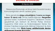 Sinop'ta denize giriş yasağı Perşembe'ye kadar geçerli