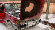 Siirt’te park halindeki otomobil küle döndü