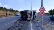 Kayseri'de tır kazası trafiği kilitledi