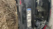 Erzurum'da yol çalışması faciaya dönüştü: 5 metrelik uçurumdan düşen araçta 3 can kaybı