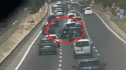 İnegöl yolunda makas atan sürücüye ağır fatura