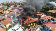 Odunpazarı’nda tarihi yapıda yangın paniği