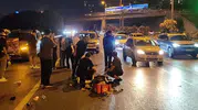 Bağcılar’da gece yarısı motosiklet kazası 2 kişi yaralandı