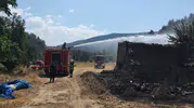 Göynük’te ot yangını bir evi küle çevirdi