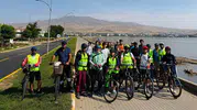 Bitlisli bisikletçiler 90 kilometrelik turla tarihe pedal bastı