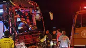 Gaziantep Nurdağı yolunda gece yarısı otobüs kazası