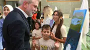 Kahramanmaraşlı çocuklar yaz tatilini tuval başında değerlendirdi