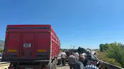 Tokat yolunda tır ve traktör kazası