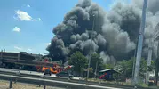 Konya yolundaki dinlenme tesisinde büyük yangın paniği
