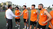 Başkan Vekili Beşikci, PGL'deki Akdeniz Belediye Spor'u Antrenmanda Yalnız Bırakmadı