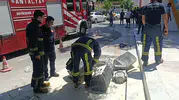 Belediye önünde ses sistemini ateşe veren işletmeci tutuklandı