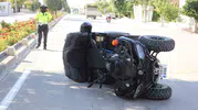 Karaman'da ATV kazası Hollanda yolcusu anne ve oğlu yaralandı