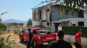 Milas’ta bir evin bahçesinde çıkan yangın korkuttu