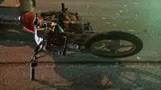 Eskişehir’de kaza yapan plakasız motosiklet sürücüleri olay yerinden kaçtı