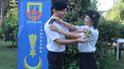 Antalya'da jandarma çiftin çifte gururu 15. yıl dönümünde rütbe terfisi