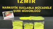 Bornova'da yakayı ele veren kuryenin çantasından servet değerinde uyuşturucu çıktı