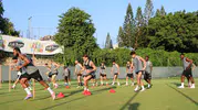 Alanyaspor, Eyüpspor maçı için sahada