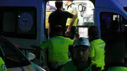 Malatya’da polis aracıyla otomobil çarpıştı