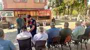 Bayburt Jandarması köy kahvesinde güvenlik eğitimi verdi