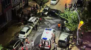 Bafra'da gece yarısı otomobil park halindeki 6 araca daldı