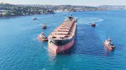 İHA saldırısı geçiren dev tanker İstanbul Boğazı'ndan geçti