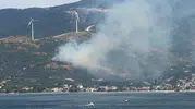 Erdek ormanlarında öğle saatlerinde dumanlar yükseldi