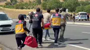 Adıyaman Kahta'da nefes kesen kovalamaca kameraya yansıdı