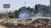 Kocapınar'da korkutan alevler: İtfaiye zamanında müdahale etti